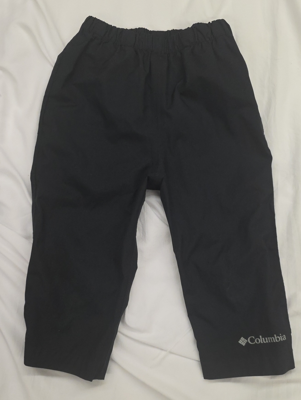 Columbia Kids Black Elastic Waist Rain Pants Size 2T
